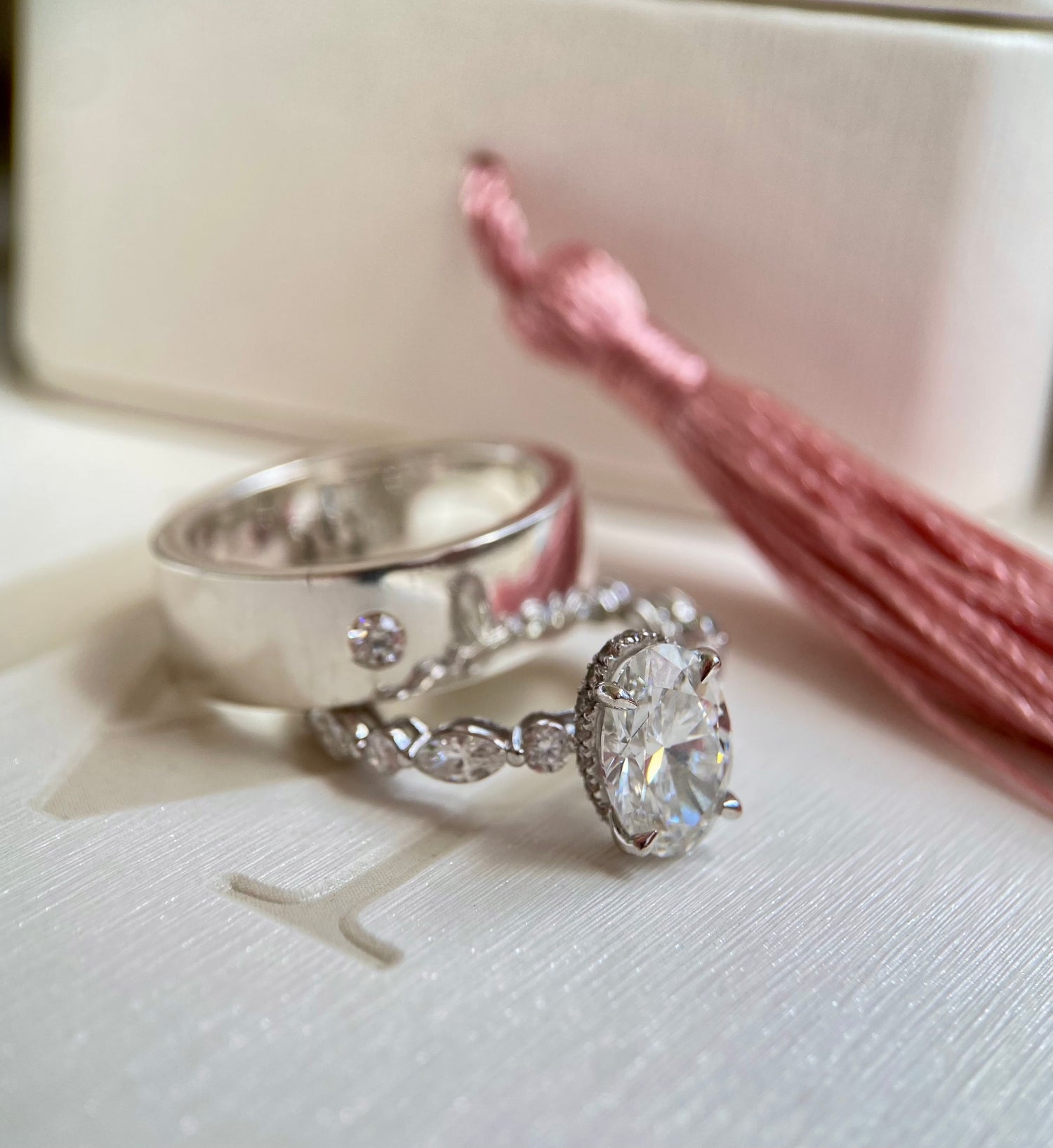 Engagement and wedding rings